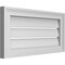 Ekena Millwork Vertical Surface Mount PVC Gable Vent: Functional, w/ 2"W x 1-1/2"P Brickmould Frame, 24"W x 12"H GVPVE24X1202SF - alternate 2